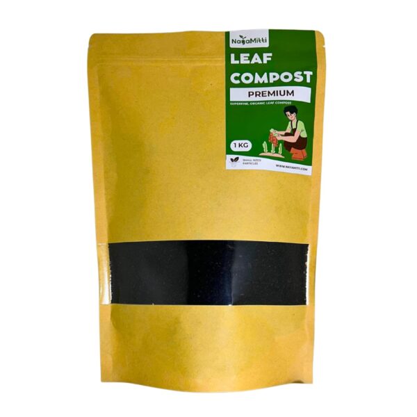 NayaMitti Premium Organic Leaf Compost Fertilizer For Potted Plants and Soil - 1 Kg